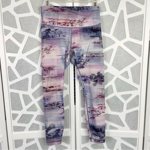 Lululemon Wunder Under High Rise 7/8 Tight Sunrise Silhouette Multi Leggings
